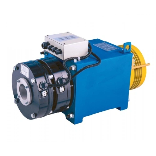 Gearless Elevator Traction Machine With Ø210 Pitch , 630kg